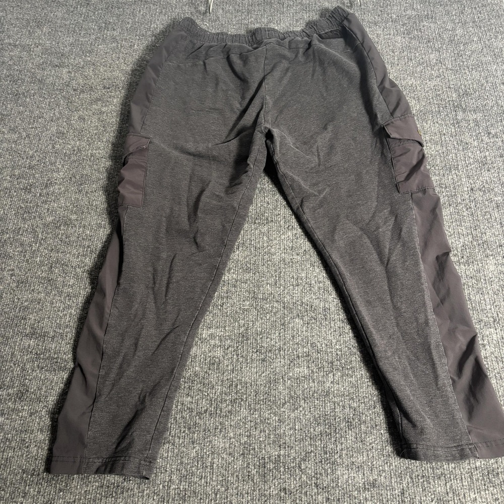 Puma Pants Mens Medium Gray‎ Joggers Cargo Pocket Athletic Track Sweatpants